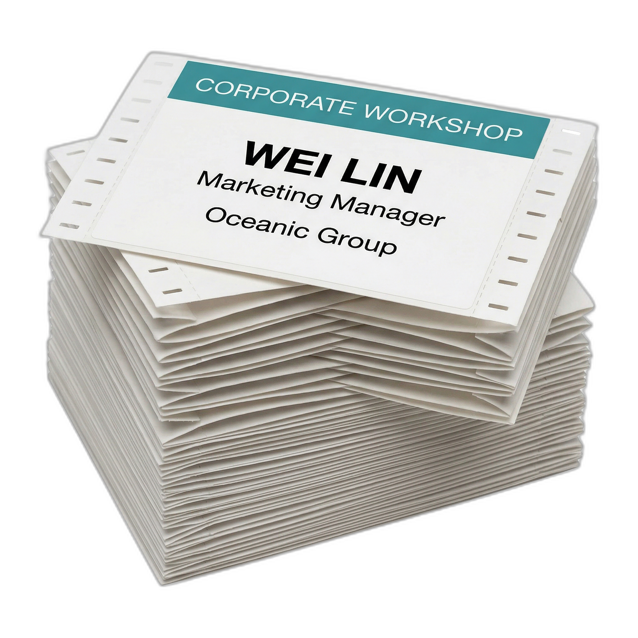 4" x 3" Thermal Name Tag