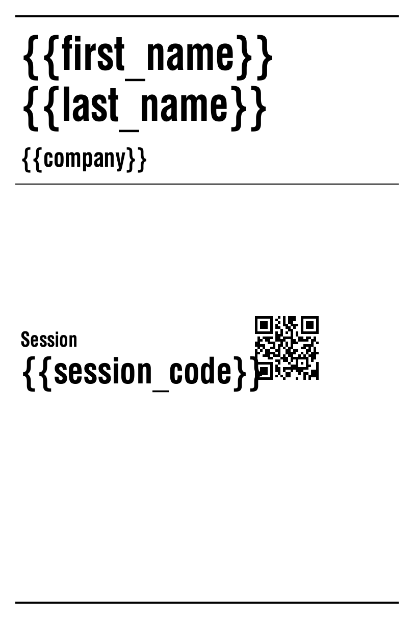 Conference Basic badge preview